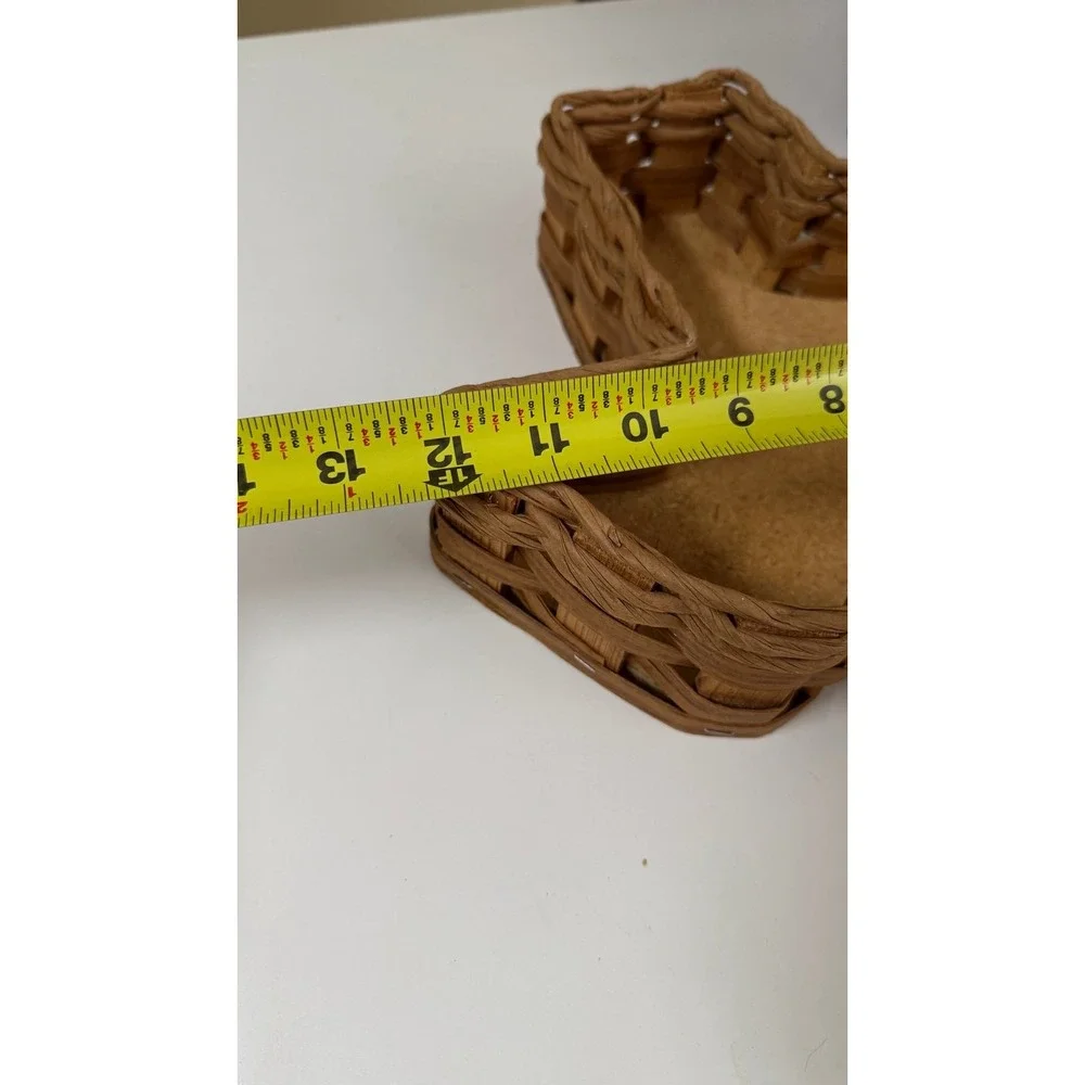 Vintage Texas Shaped Wicker Basket Cork‎ Bottom Vine Tique home decor